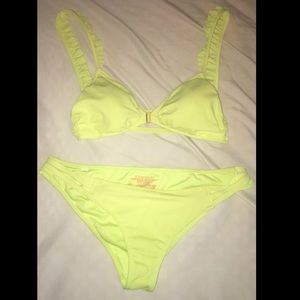 Victoria secret yellow bikini bundle